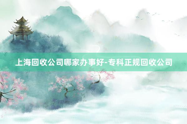 上海回收公司哪家办事好-专科正规回收公司